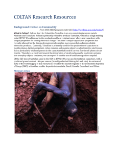 Background: Coltan as Commodity