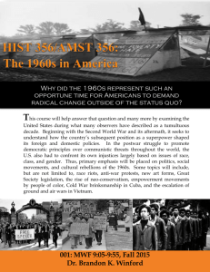 HIST/AMST 356: The 1960s in America