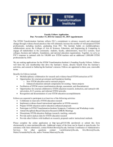 Faculty Fellows Application Due: November 15, 2014 for January 01