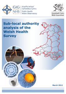 Sub-local authority analysis of the Welsh Health Survey