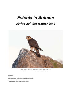 Estonia in Autumn by Barrie Cooper / September 2013
