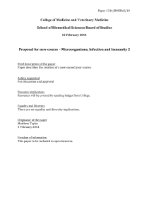 Microorganisms, Infection and Immunity 2