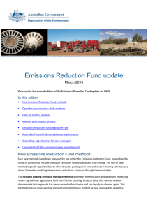 ERF Update March 2015 - Department of the Environment