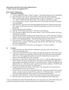 LTPE/Phytoplankton Protocols