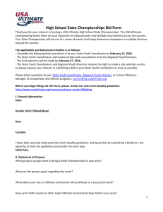 Bid Document - USA Ultimate