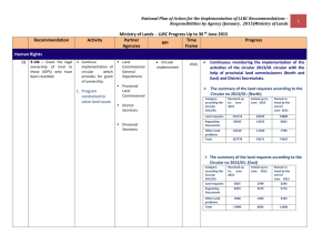 National Plan of Action for the Implementation of