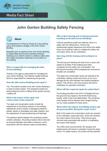 John Gorton Building Safety Fencing