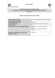 F-CDM-SSC-PDD: Project design document form for small