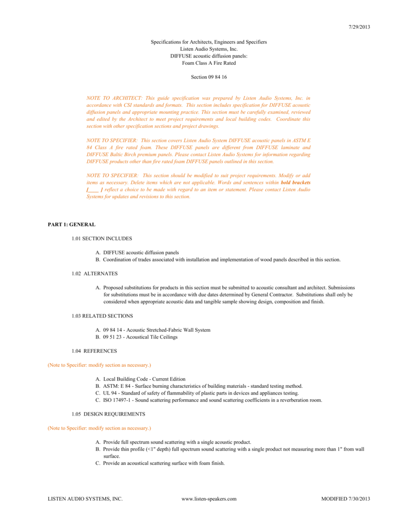 Structural Foam Class A Fire Rated