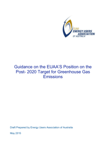 A21A - EUAA Positon re Post-2020 Emissions Target