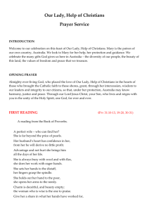 Our Lady Help of Christians Liturgy