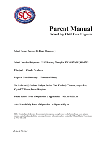summary of child care approval requirements