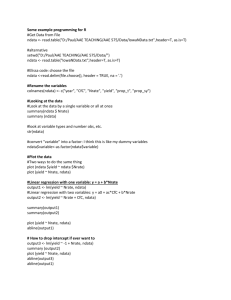 Univariate Examples with N Dat