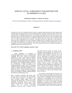 19. Rady, M., Parameters for Service Level Agreements