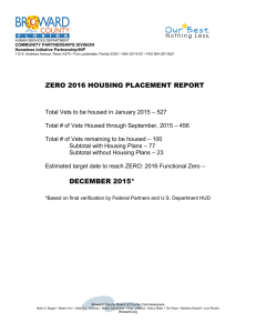 Zero 2016 Housing Placement Report