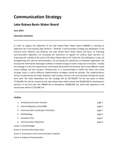 Lake Rukwa BWB Communication Strategy