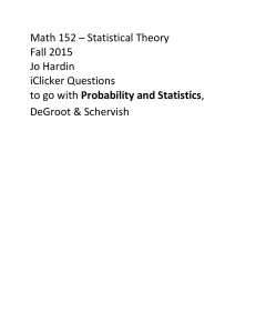 Probability and Statistics