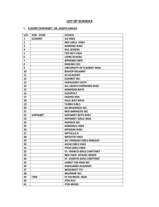 List of Schools - Kenyatta University