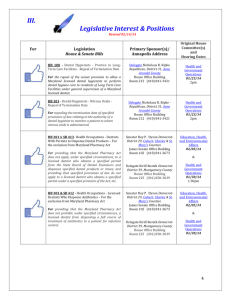 Learn more about this year`s dental legislation