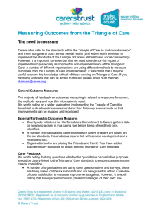 Measuring Outcomes from the Triangle of Care