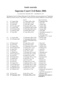 Supreme Court Civil Rules 2006 - Courts Administration Authority