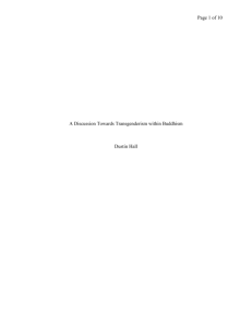 Page of 10 A Discussion Towards Transgenderism within Buddhism