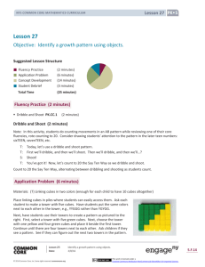 Prekindergarten Mathematics Module 5, Topic F