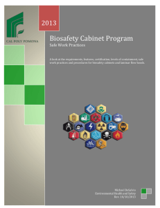Biosafety Cabinet Program