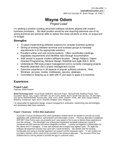 WayneOdom2011-projectlead
