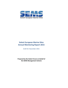 SEMS Annual Monitoring Response Report, 2015