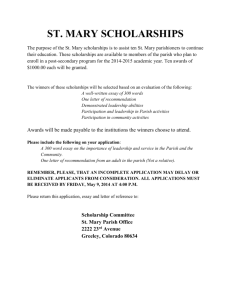 st. mary scholarships