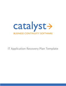 - Disaster Recovery Journal