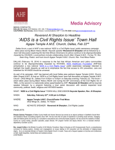 The Press Release - AIDS Healthcare Foundation