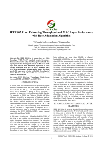IEEE 802.11ac: Enhancing Throughput and MAC Layer