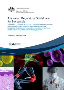 Enquires can be sent to the Biological Sciences Section of the TGA