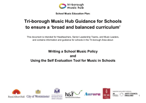 Music policy and school self-evaluation tool - Tri