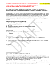 Draft Warranty Model, Version 3.2