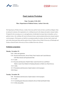 Panel Analysis Workshop
