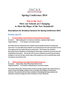 Spring Conference 2014