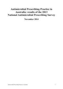 results of the 2013 National Antimicrobial Prescribing Survey