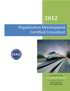 Organization Development Certified Consultant