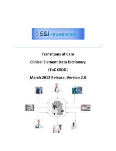 The Transitions of Care