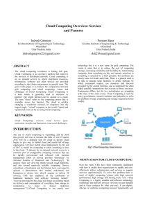 Cloud Computing Overview: Services and Features