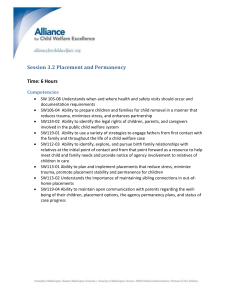 3.2 Placement and Permanency Curriculum