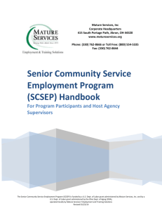 Senior Community Service Employment Program