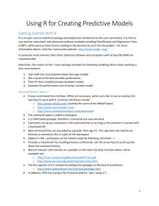 R Code for Creating Decision Rules - Phase 1