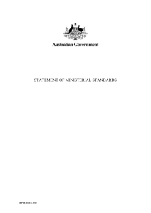 Statement of Ministerial Standards