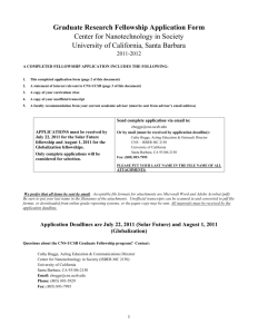 Calif Intern response - cns.ucsb - University of California, Santa