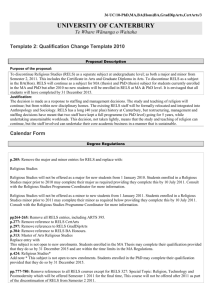 Qualification Change Template 2010