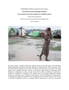 Yale Report on Genocide of Rohingya Muslims